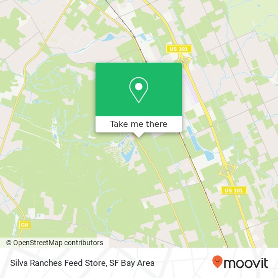 Silva Ranches Feed Store map