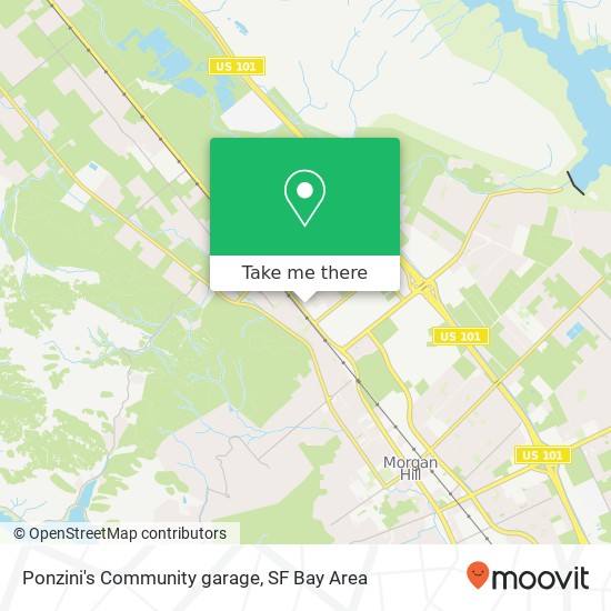Mapa de Ponzini's Community garage