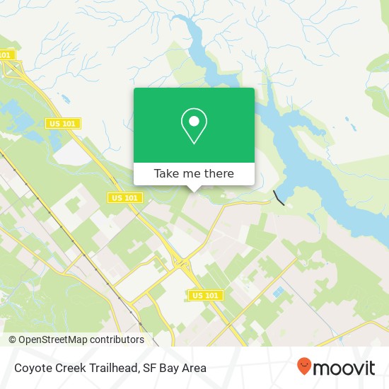 Coyote Creek Trailhead map