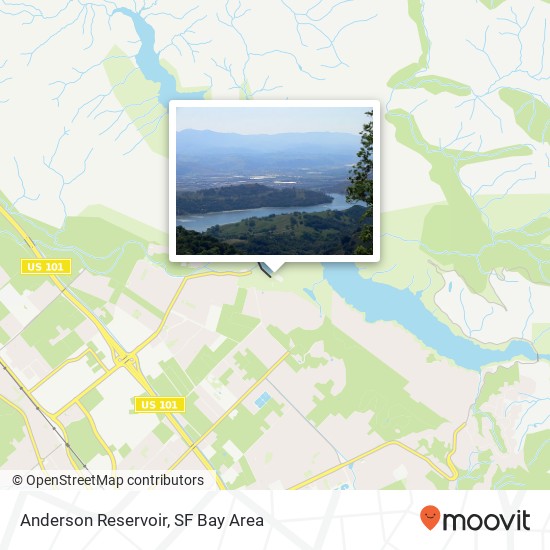 Mapa de Anderson Reservoir