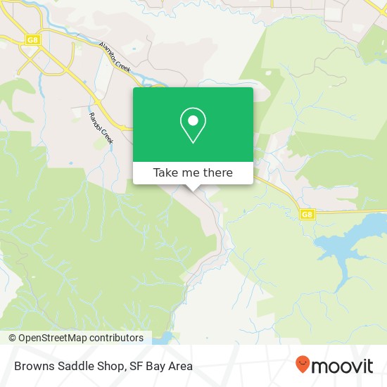 Browns Saddle Shop map