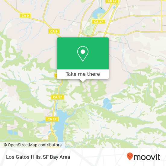 Mapa de Los Gatos Hills