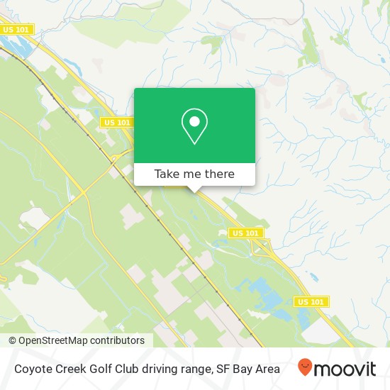 Coyote Creek Golf Club driving range map