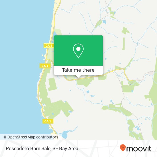Mapa de Pescadero Barn Sale