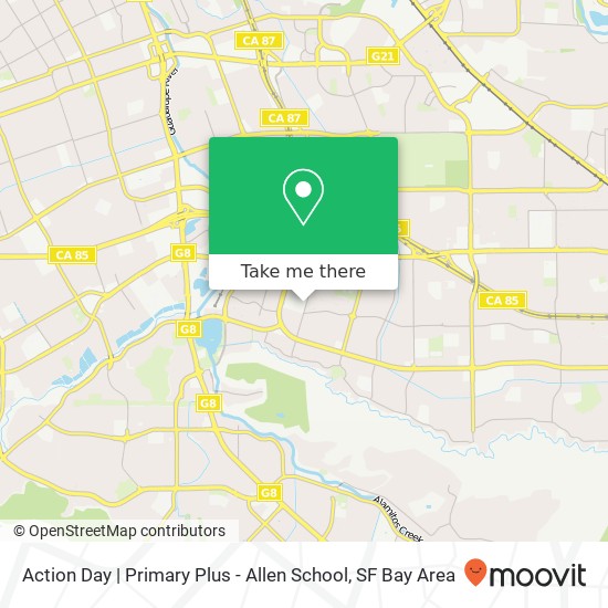 Action Day | Primary Plus - Allen School map