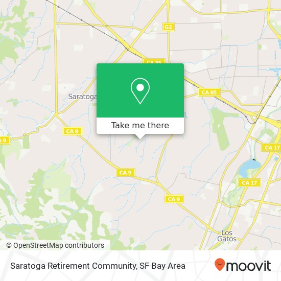 Saratoga Retirement Community map