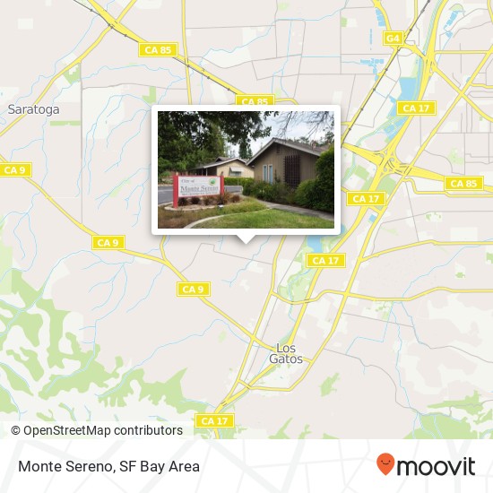 Mapa de Monte Sereno