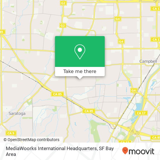 Mapa de MediaWoorks International Headquarters