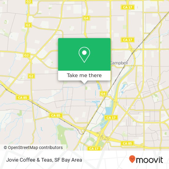 Jovie Coffee & Teas map