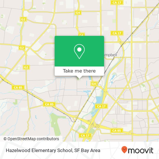 Mapa de Hazelwood Elementary School