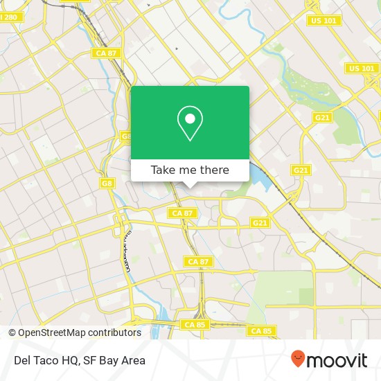 Mapa de Del Taco HQ