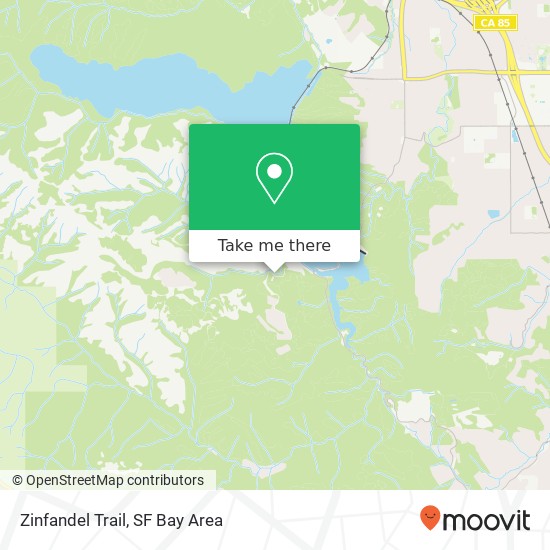 Zinfandel Trail map