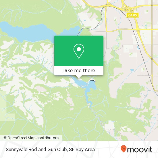 Sunnyvale Rod and Gun Club map