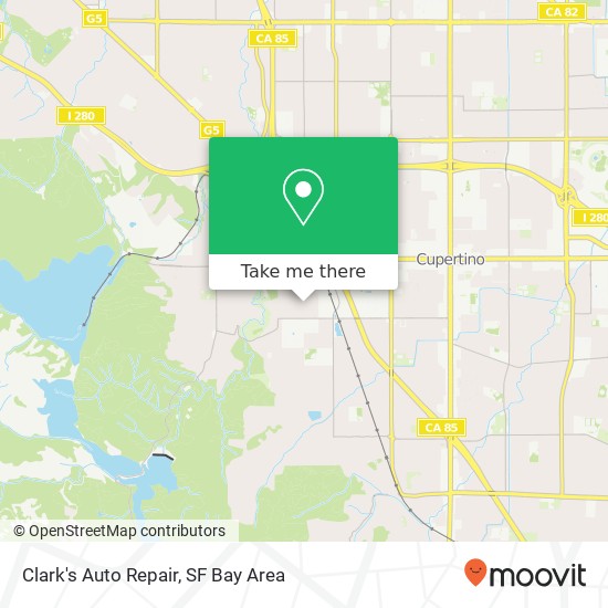 Mapa de Clark's Auto Repair