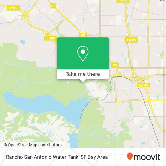 Rancho San Antonio Water Tank map