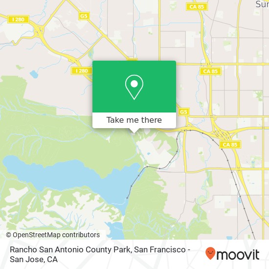 Mapa de Rancho San Antonio County Park