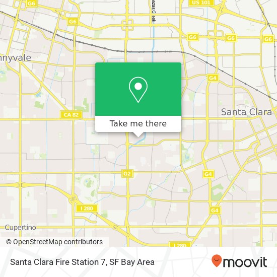 Mapa de Santa Clara Fire Station 7