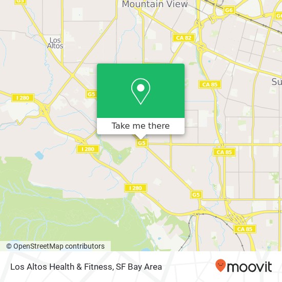 Mapa de Los Altos Health & Fitness