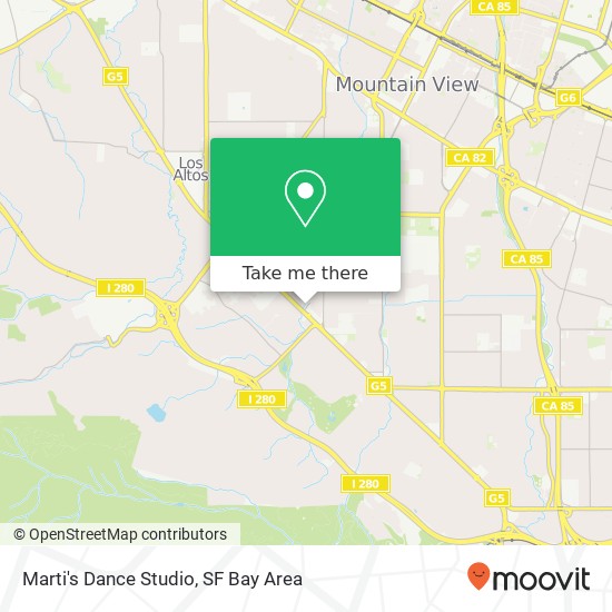 Mapa de Marti's Dance Studio