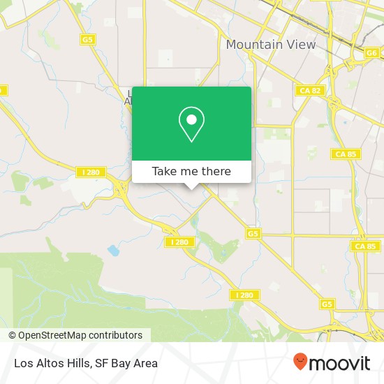 Los Altos Hills map
