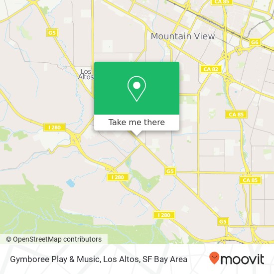 Gymboree Play & Music, Los Altos map