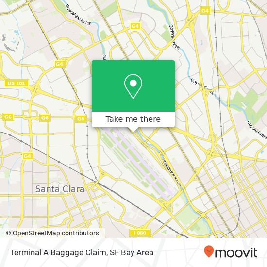 Mapa de Terminal A Baggage Claim