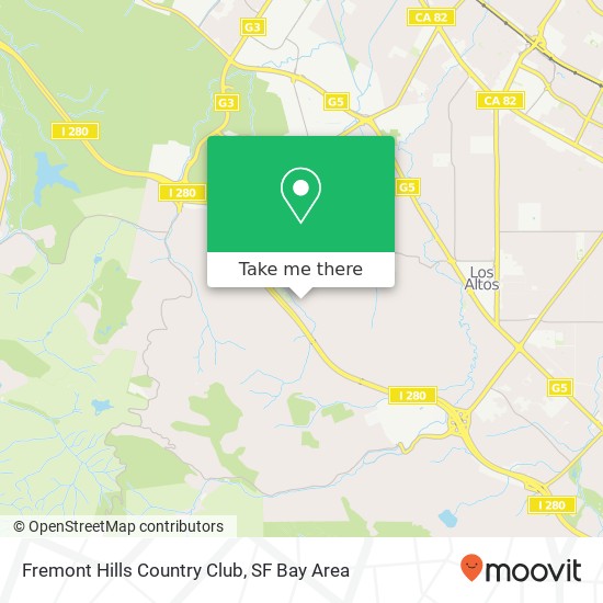 Mapa de Fremont Hills Country Club