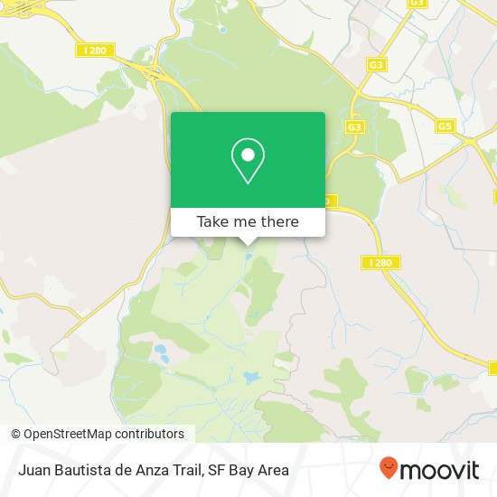 Juan Bautista de Anza Trail map