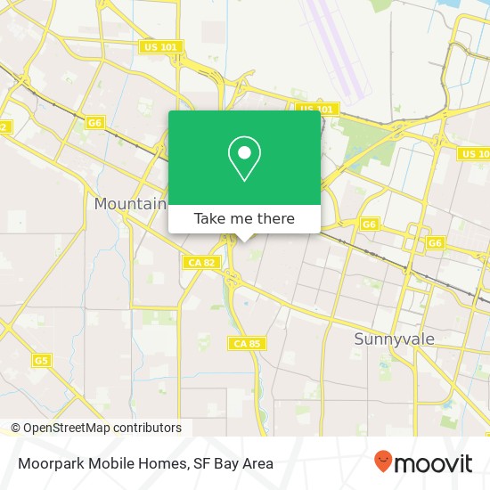 Mapa de Moorpark Mobile Homes