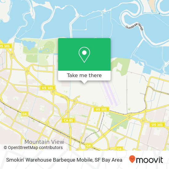Smokin' Warehouse Barbeque Mobile map