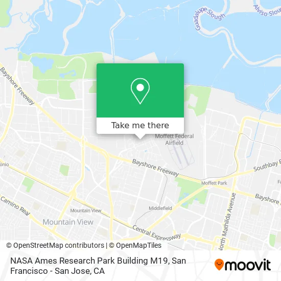 Mapa de NASA Ames Research Park Building M19