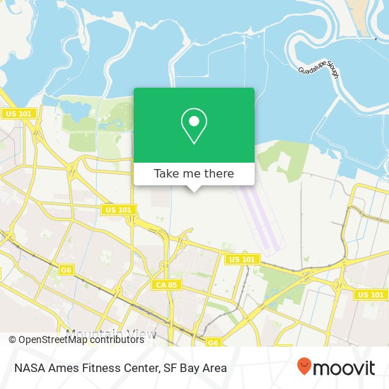 Mapa de NASA Ames Fitness Center