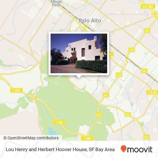 Mapa de Lou Henry and Herbert Hoover House