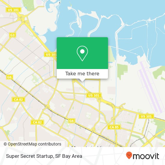 Super Secret Startup map