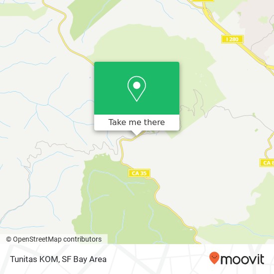 Tunitas KOM map