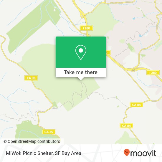 Mapa de MiWok Picnic Shelter