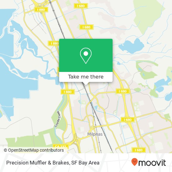 Precision Muffler & Brakes map