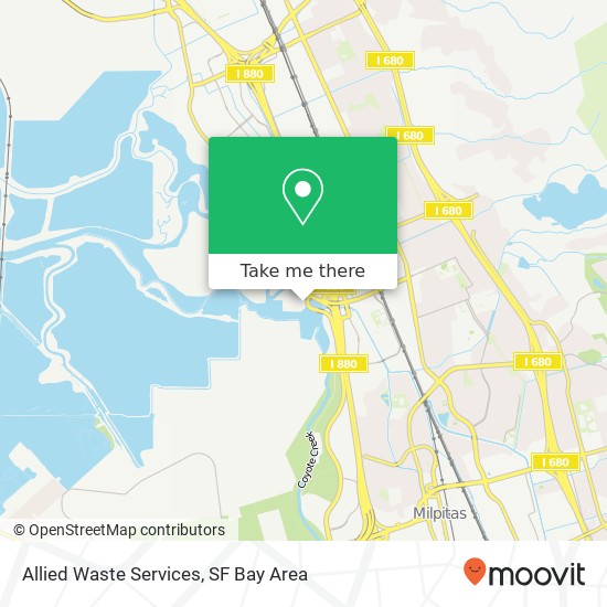 Mapa de Allied Waste Services