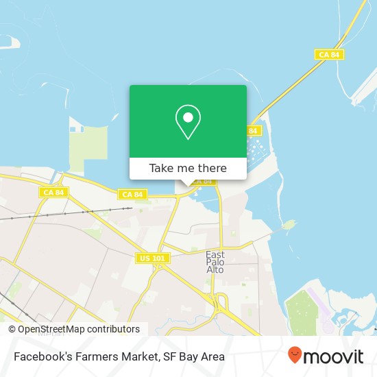 Mapa de Facebook's Farmers Market