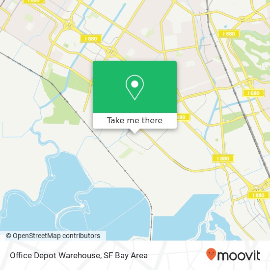 Mapa de Office Depot Warehouse