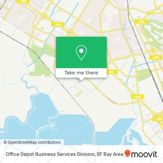 Mapa de Office Depot Business Services Division