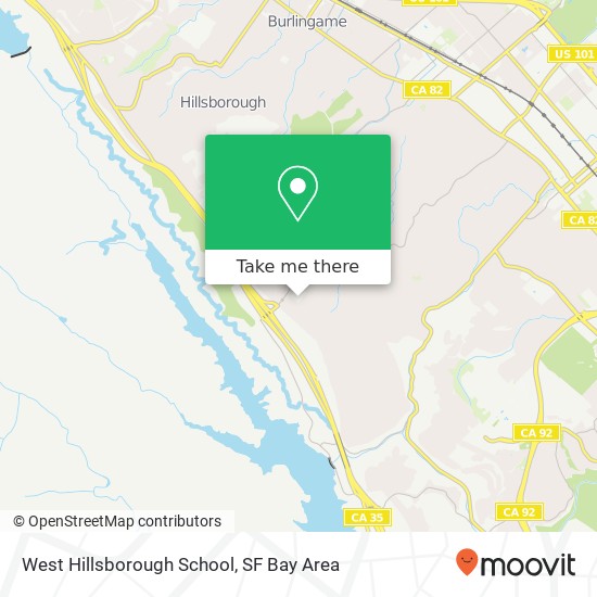 West Hillsborough School map