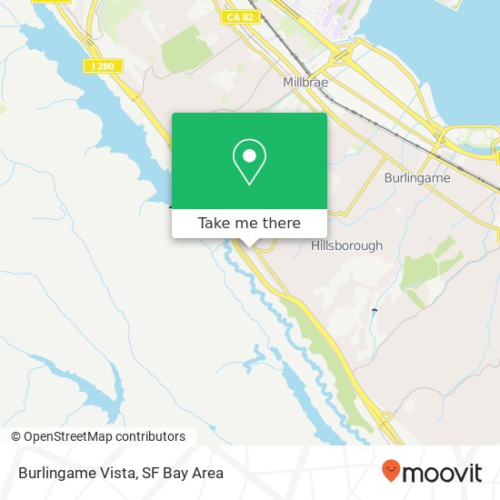 Mapa de Burlingame Vista