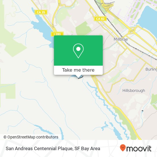 Mapa de San Andreas Centennial Plaque