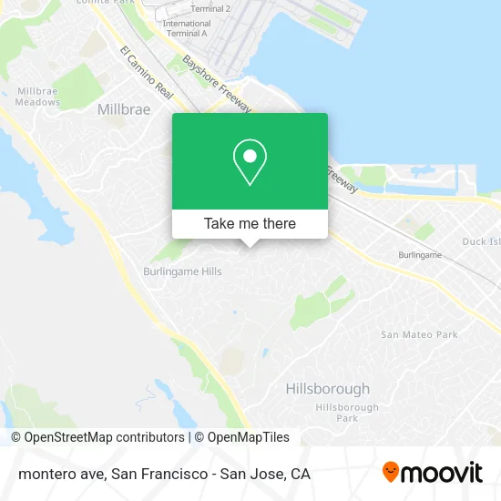 Mapa de montero ave