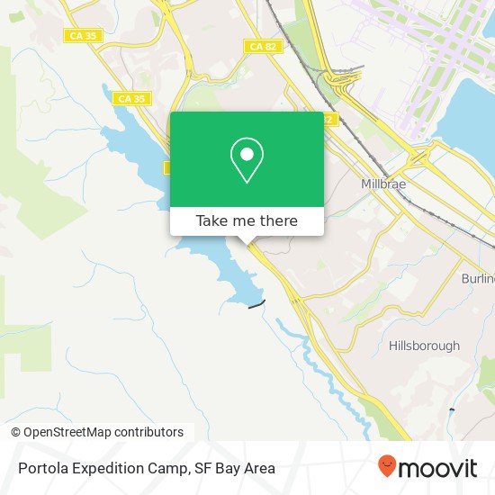 Mapa de Portola Expedition Camp