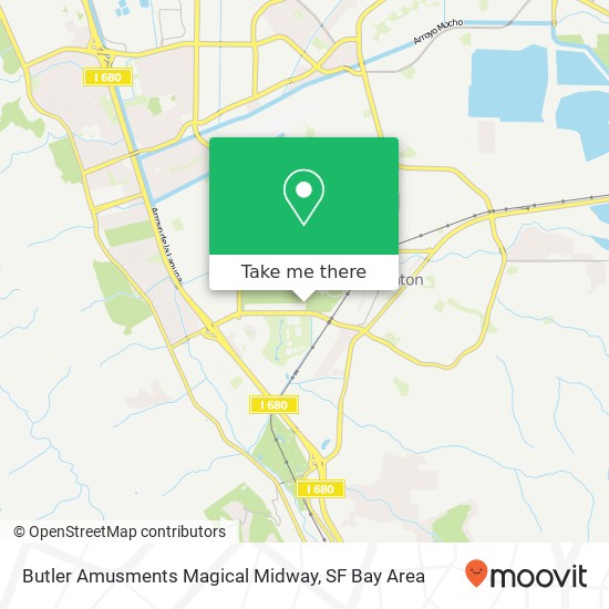 Butler Amusments Magical Midway map