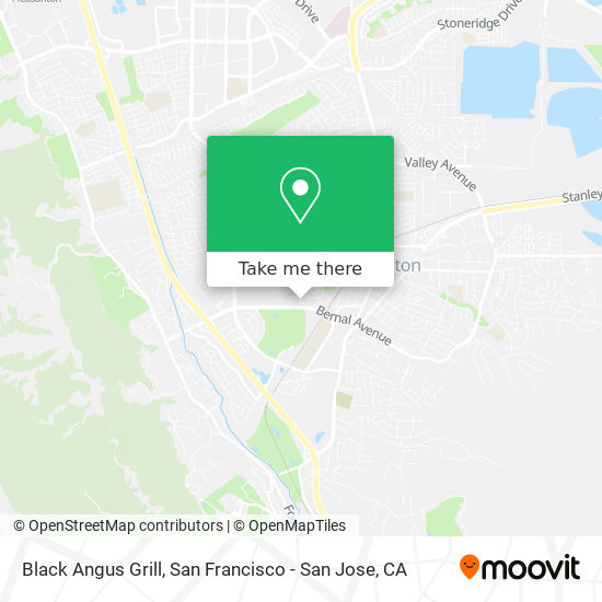 Black Angus Grill map