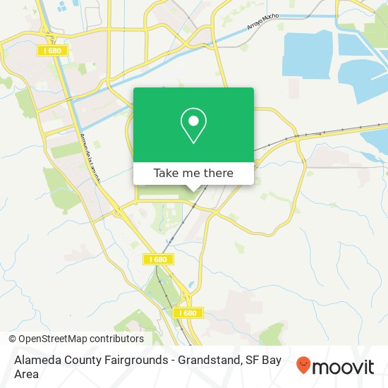 Mapa de Alameda County Fairgrounds - Grandstand