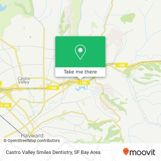 Castro Valley Smiles Dentistry map